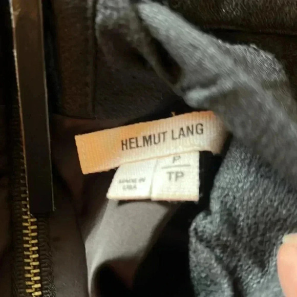 Helmut Lang Women’s Sleeveless Front Draped Lined Top Tunic with Zip Back Black - Picture 15 of 16